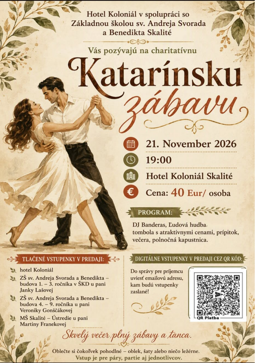 Katarinska zabava Skalité 2026