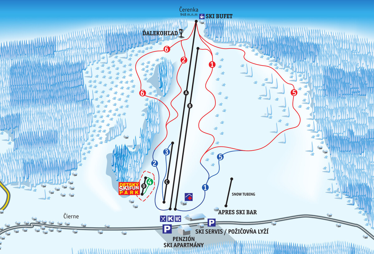 ski makov mapa